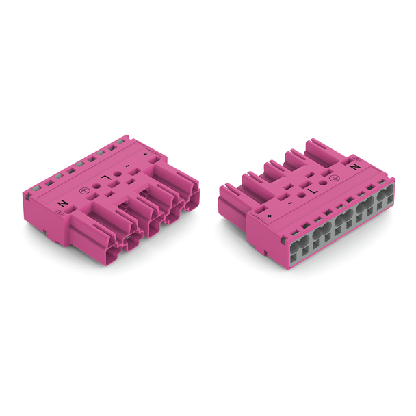 Wago 770-295/082-000 Plug, 5-pole, pink