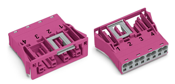 Wago 770-784 Snap-in socket, pink