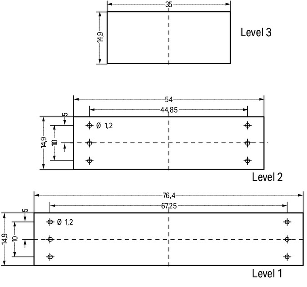 Wago 789-130 PCB terminal block, 2.5 mm² Pin spacing 5 mm 2-pole, gray