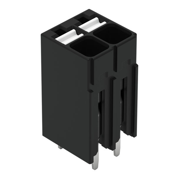 Wago 2086-1102 THR PCB terminal block, push-button 1.5 mm² Pin spacing 3.5 mm 2-pole, black