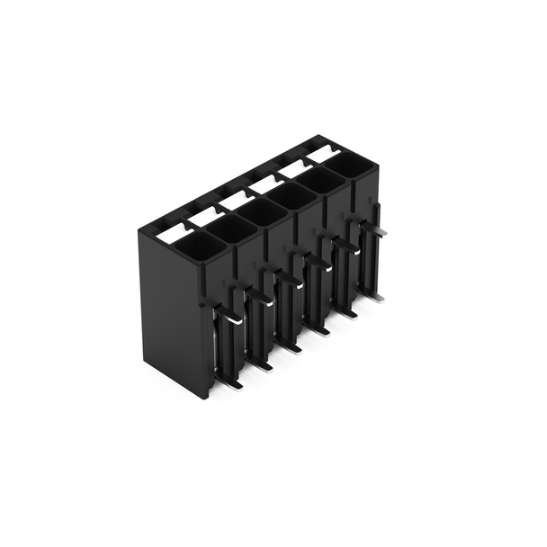 Wago 2086-1206/300-000 THR PCB terminal block, push-button 1.5 mm² Pin spacing 3.5 mm 6-pole, black