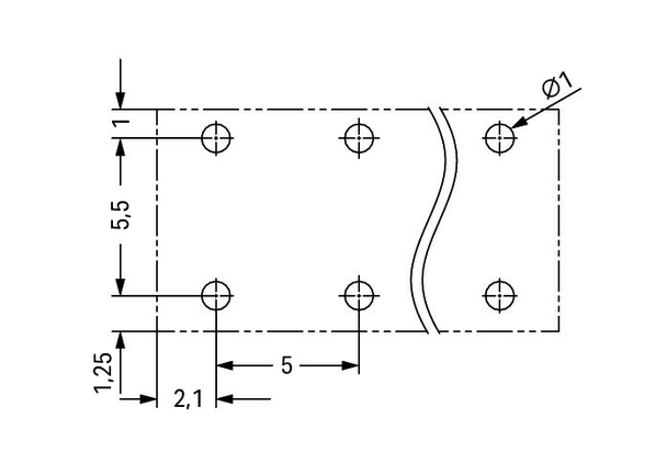 Wago 2086-3103 THR PCB terminal block, push-button 1.5 mm² Pin spacing 5 mm 3-pole, black