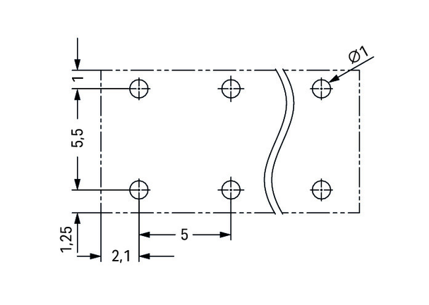 Wago 2086-3104/300-000 THR PCB terminal block, push-button 1.5 mm² Pin spacing 5 mm 4-pole, black