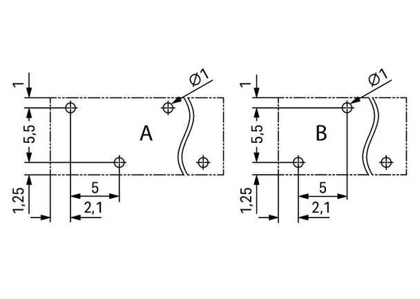 Wago 2086-3127 THR PCB terminal block, push-button 1.5 mm² Pin spacing 5 mm 7-pole, black