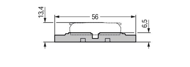 Wago Mounting carrier; 3-way; for inline splicing connector with lever; for screw mounting; gray Pack of 5