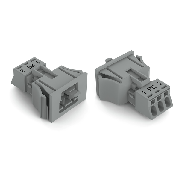 Wago Snap-in plug, gray Pack of 50