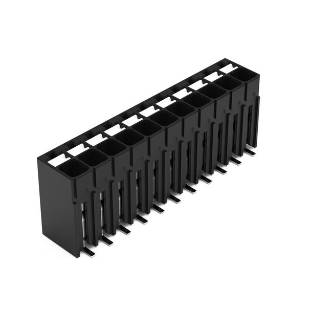 Wago SMD PCB terminal block, push-button 1.5 mm² Pin spacing 3.5 mm 11-pole, black Pack of 270