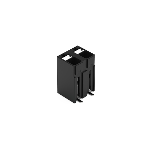 Wago SMD PCB terminal block, push-button 1.5 mm² Pin spacing 5 mm 2-pole, black Pack of 270