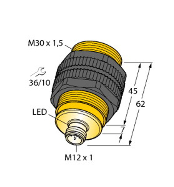 Turck Ni20U-S30-Vp6X-H1141 Inductive Sensor, uprox