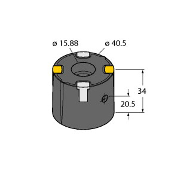 Turck P4-Ri-Dsu35 Accessories, Positioning Element, For Angle Sensors RI-DSU35