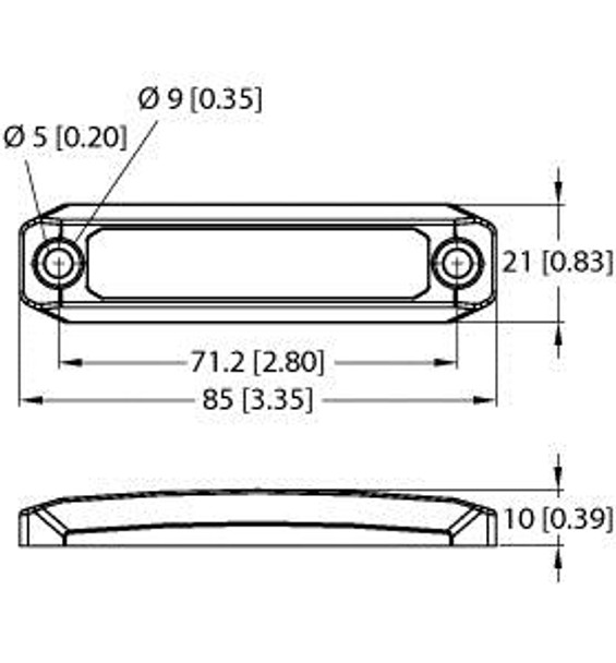 Turck Tw860-960-Q21L85-M-B110 Tag, UHF, BL ident