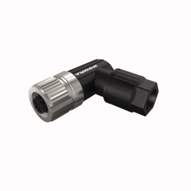 Turck Fw-Ewkpm0426-Sa-P-0408 Accessories for Sensors and Actuators, Field-Wireable Connector, Female Connector, M12 × 1, Angled