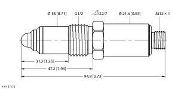 Turck Ncls-30-Up6X-H1141 Capacitive Limit Level Sensor