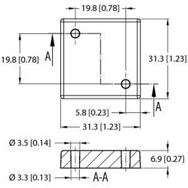 Turck Tw860-960-Q31-M-Ht-B1090 Tag, UHF, BL ident