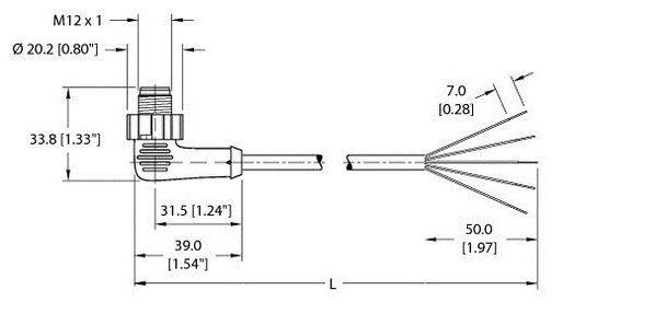 Turck Eswt-A5.500-Gc2K-10 Actuator and Sensor Cable, Connection Cable