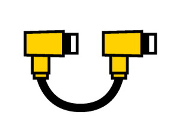 Turck Pkw 4Z-0.6-Pkw 4Z/S90/S618 Double-ended Cordset, Right angle Female Connector to Right angle Female Connector