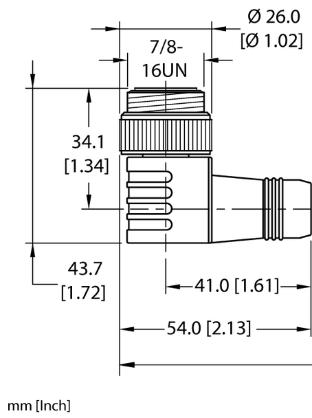 Turck Wsm 34P-2M/S4000 Cordsets UX06224