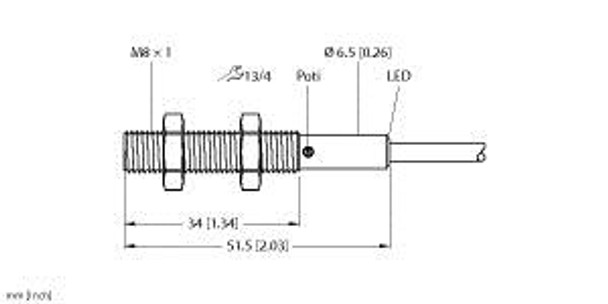 Turck Bc2-Em08-Un8X Capacitive Sensor