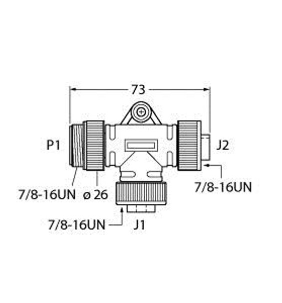 Turck Rsm-2Rkm 40-Kf/S771 Tee