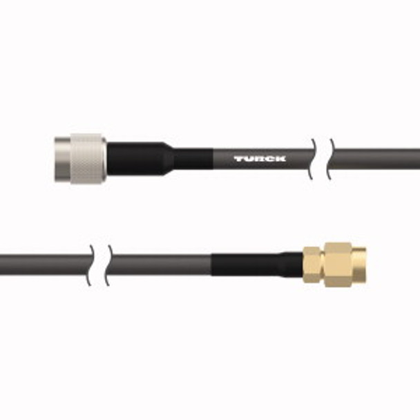 Turck Tn-Uhf-Cbl-Hf240-Rptnc-1-Sma Accessories, Coaxial Cable for Passive UHF Antennas