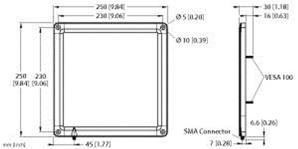 Turck Tn-Uhf-Ant-Q250-Etsi Accessories, External Passive UHF Antenna