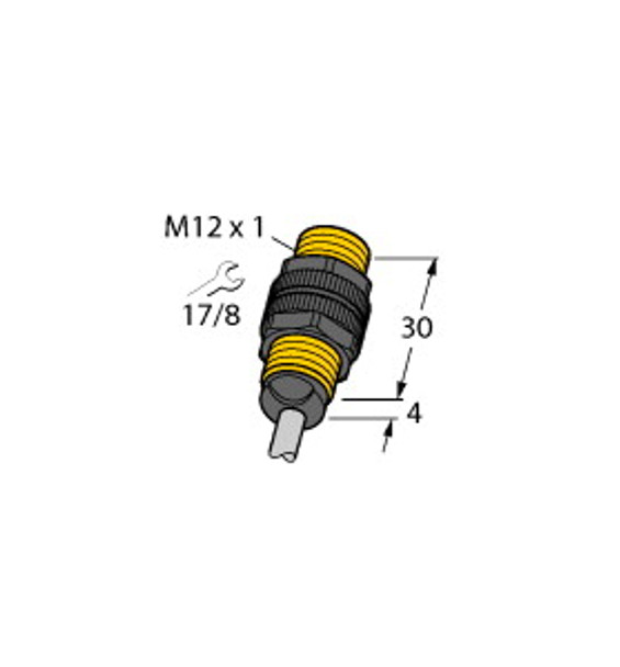 Turck Ni5-P12-Y1 Inductive Sensor, Standard, KEMA 02 ATEX 1090X