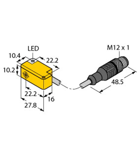 Turck Bi2-Q10S-Az31X-0.2-Rs4T Inductive Sensor, Standard