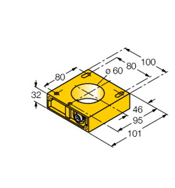 Turck Ni60R- Inductive Sensor, Ring Probe, Standard