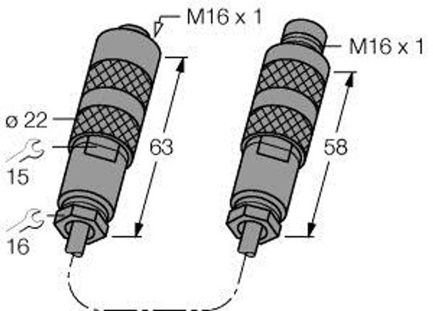 Turck Adapter Cable Ring 3M Accessories, Adapter Cable