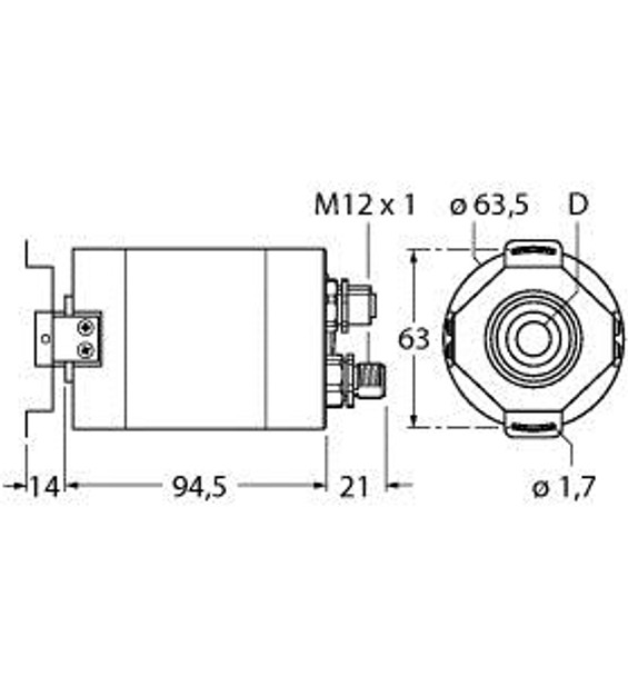 Turck Rm-90B12E-9B28B-B2M12 Industrial Line