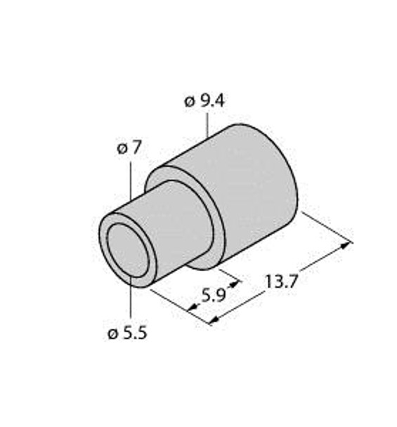 Turck Ds-Ri-Qr14 Accessories, Spacer Sleeve, For Angle Sensors RI-QR14