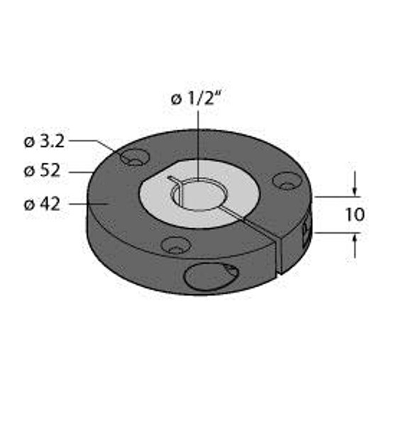 Turck P9-Ri-Qr24 Accessories, Positioning Element, For Encoders RI-QR24