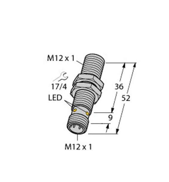 Turck Bi3U-Em12-Ap6X-H1141 Inductive Sensor, uprox