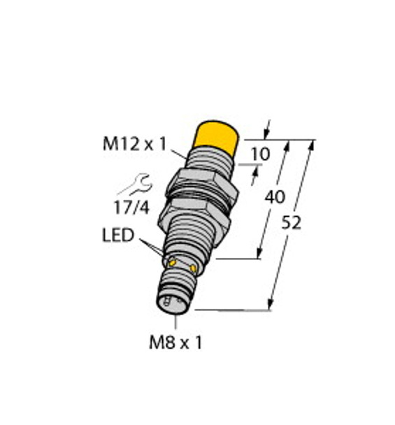 Turck Ni10U-M12-Ap6X-V1131 Inductive Sensor, uprox+