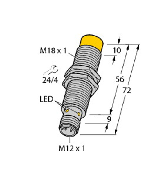 Turck Ni12U-M18E-Ap6X-H1141 Inductive Sensor, uprox