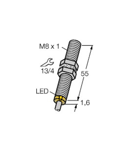 Turck Bi2-G08-Rp6X Inductive Sensor, Standard