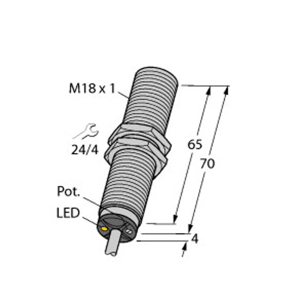 Turck Bc5-M18-Y0X/S918 Capacitive Sensor, With Changed NAMUR Characteristic