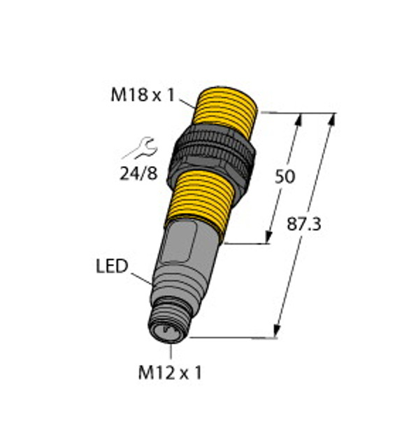 Turck Bct5-S18-Un6X2-H1151 Capacitive Sensor