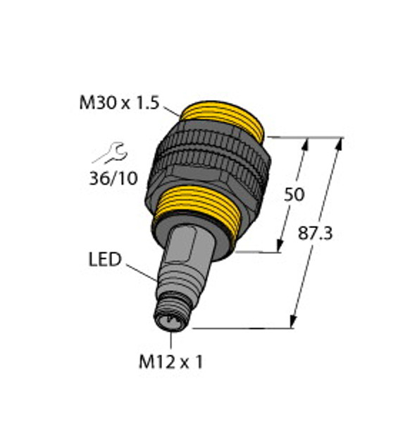 Turck Bct10-S30-Up6X2-H1151 Capacitive Sensor