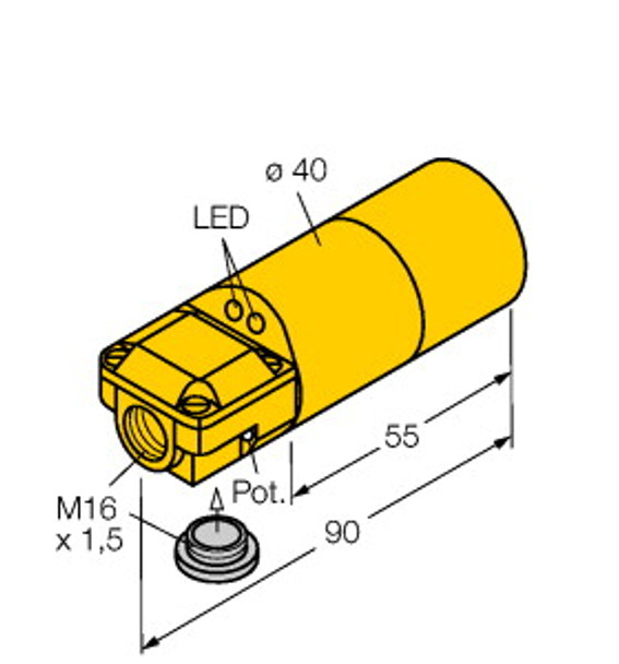 Turck Bc20-K40Sr-Vp4X2 Capacitive Sensor