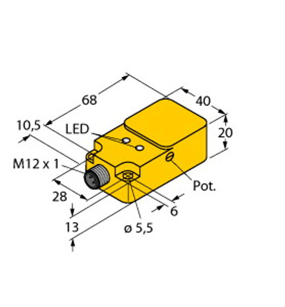 Turck Bc20-Q20-Vp4X2-H1141 Capacitive Sensor