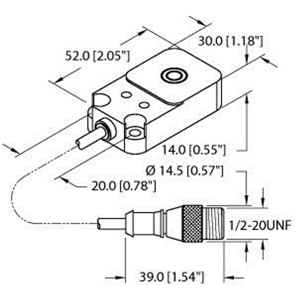Turck Ni20-Q14-Adz32X2-0.2-Sb3T Inductive sensor