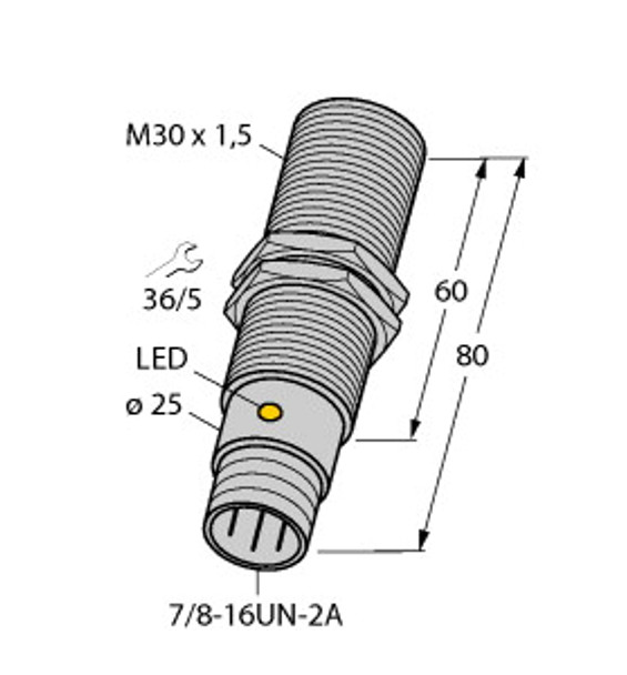 Turck Bi15-Gt30-Adz30X2-B1131 Inductive sensor