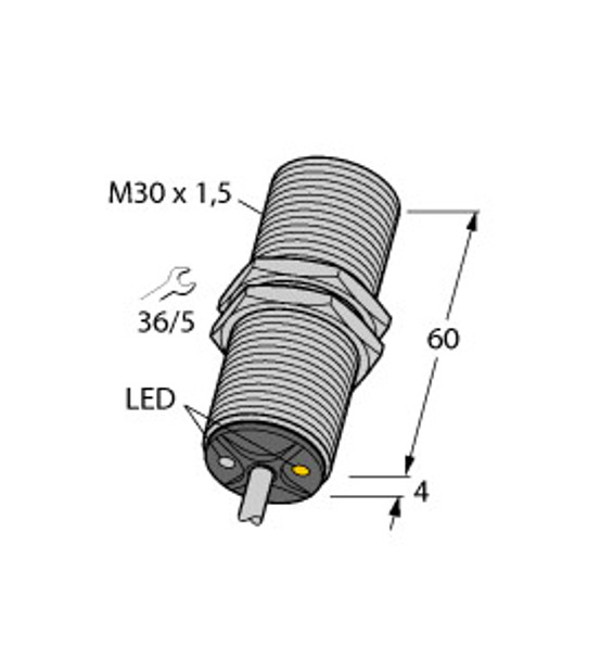 Turck Bi15-G30-Adz30X2 7M Inductive sensor