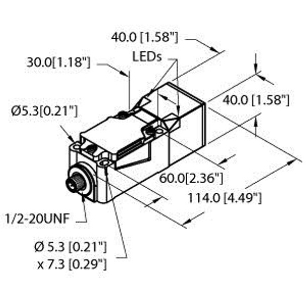 Turck Ni20-Cp40-Fdz30X2-B3131 Inductive Sensor