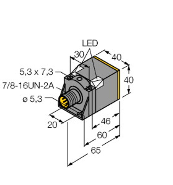 Turck Ni35U-Ck40-Adz30X2-B1131 Inductive Sensor, With Increased Switching Distance, uprox