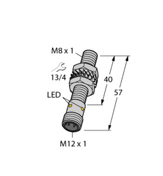 Turck Bi2-Eg08-Ag41X-H1341/S1589 Inductive Sensor, Standard