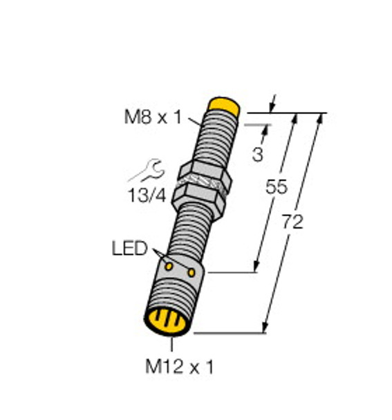 Turck Ni2-G08-An6X-H1341 Inductive sensor