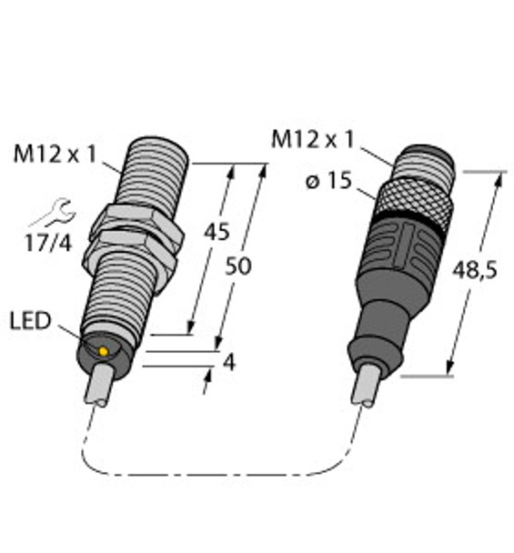 Turck Bi2-M12-An6X-0.2-Rs4T Inductive sensor