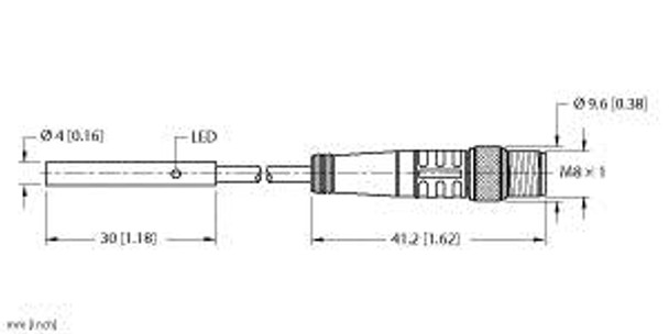 Turck Bi1-Eh04-Rp6X-0.2-Psg3M Inductive sensor